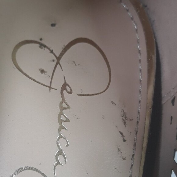 Jessica Simpson Leevie Perforated Black Pointed Toe Heels 9M Office Party Event - Picture 4 of 13